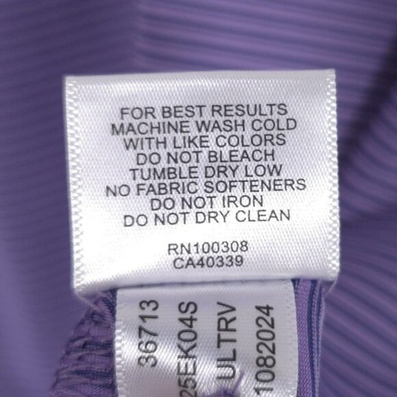 PETER MILLAR Men's Polo Shirt Size LARGE Summer Comfort Purple‎ Striped - Picture 10 of 10